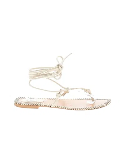 Pre-owned Zara Sandals In Ivory