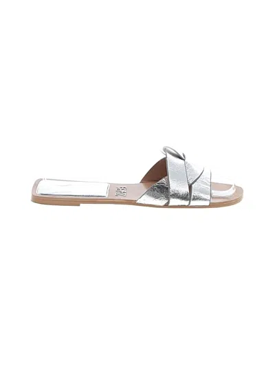 Pre-owned Zara Sandals In Silver