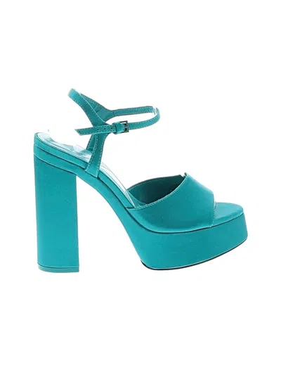 Pre-owned Zara Sandals In Teal