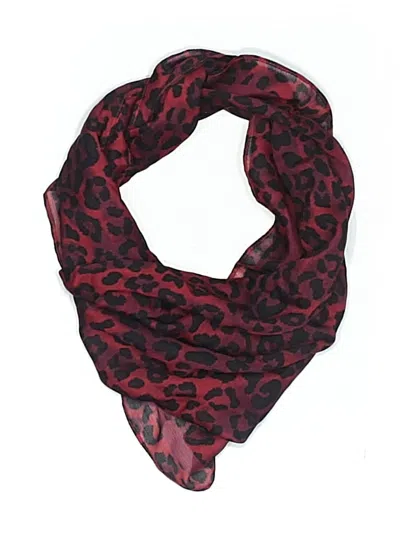 Pre-owned Zara Scarf In Burgundy