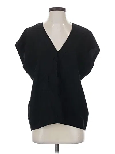 Zara Short Sleeve Blouse In Black