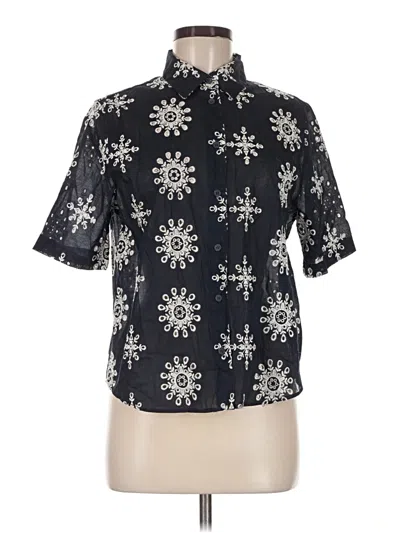 Zara Short Sleeve Blouse In Black