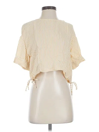 Zara Short Sleeve Blouse In Gray