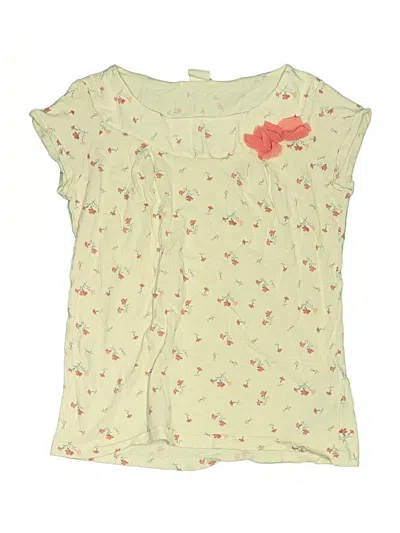 Pre-owned Zara Kids' Short Sleeve Blouse In Green