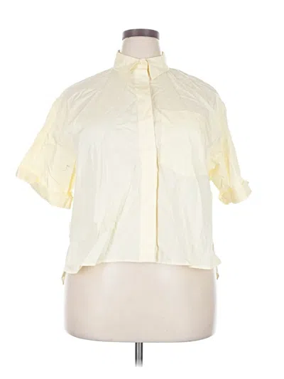 Zara Short Sleeve Blouse In Ivory