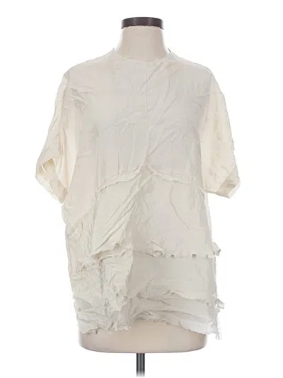 Zara Short Sleeve Blouse In Ivory