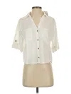Zara Short Sleeve Blouse In White