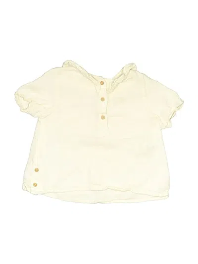 Pre-owned Zara Kids' Short Sleeve Blouse In White