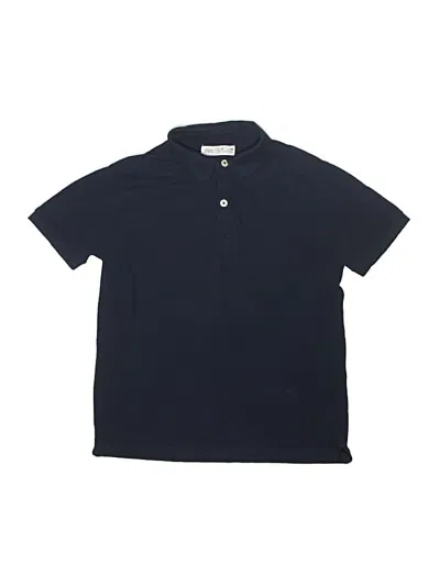 Pre-owned Zara Kids' Short Sleeve Button Down Shirt In Blue
