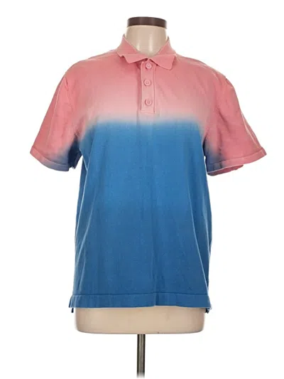 Pre-owned Zara Short Sleeve Button Down Shirt In Pink