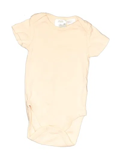 Pre-owned Zara Babies' Short Sleeve Onesie In Tan