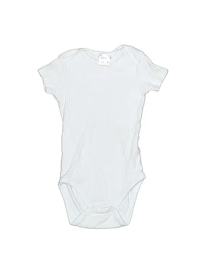 Pre-owned Zara Kids' Short Sleeve Onesie In White