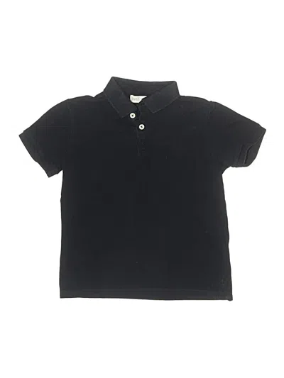 Pre-owned Zara Kids' Short Sleeve Polo Shirt In Black