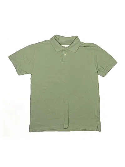 Pre-owned Zara Kids' Short Sleeve Polo Shirt In Green