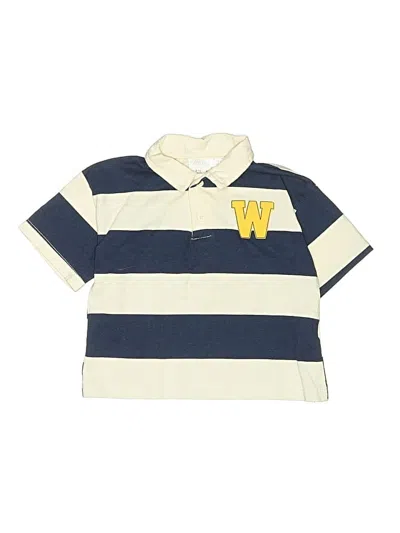 Pre-owned Zara Babies' Short Sleeve Polo Shirt In White