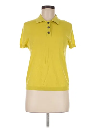 Pre-owned Zara Short Sleeve Polo Shirt In Yellow