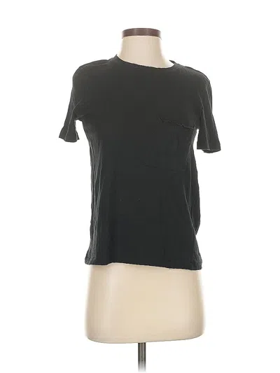 Pre-owned Zara Short Sleeve T-shirt In Black