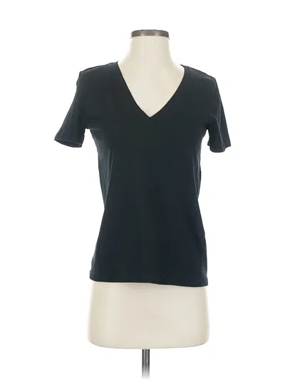 Pre-owned Zara Short Sleeve T-shirt In Black