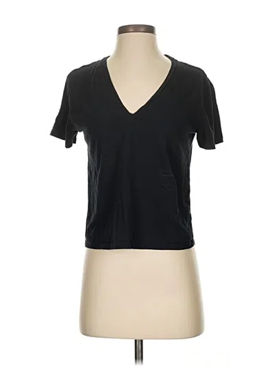 Pre-owned Zara Short Sleeve T-shirt In Black