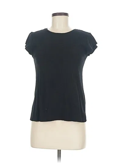 Pre-owned Zara Short Sleeve T-shirt In Black