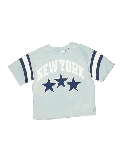 Pre-owned Zara Kids' Short Sleeve T-shirt In Blue