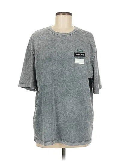 Pre-owned Zara Short Sleeve T-shirt In Gray