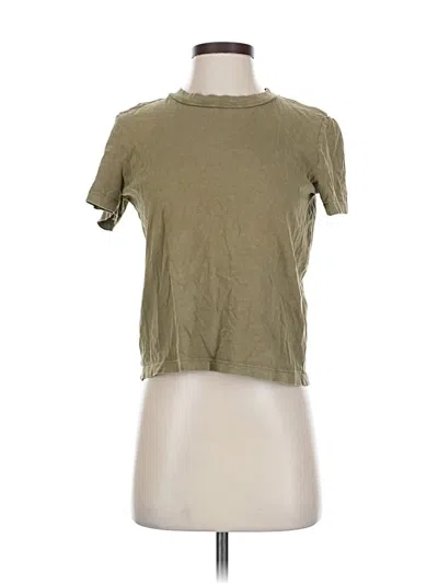 Pre-owned Zara Short Sleeve T-shirt In Green