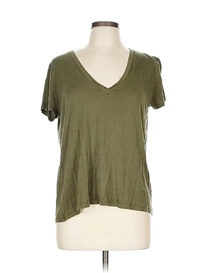 Pre-owned Zara Short Sleeve T-shirt In Green