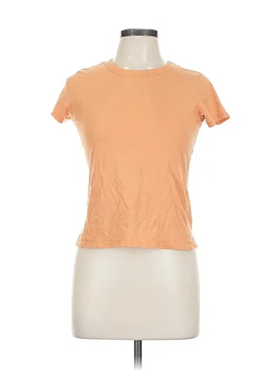 Pre-owned Zara Short Sleeve T-shirt In Orange