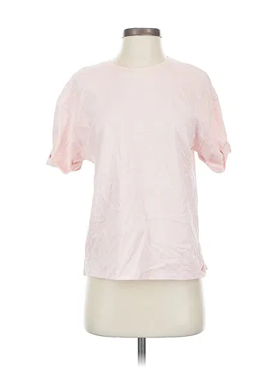 Pre-owned Zara Short Sleeve T-shirt In Pink
