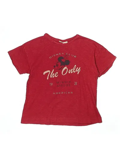 Pre-owned Zara Kids' Short Sleeve T-shirt In Red