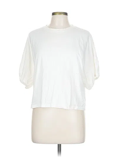 Pre-owned Zara Short Sleeve T-shirt In White