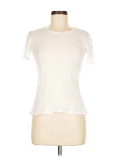 Pre-owned Zara Short Sleeve T-shirt In White