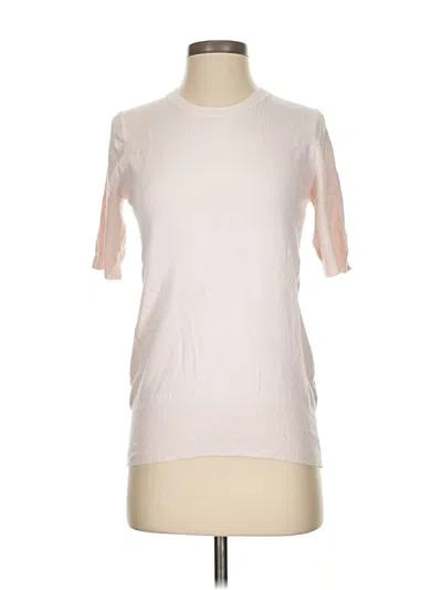 Pre-owned Zara Short Sleeve T-shirt In White