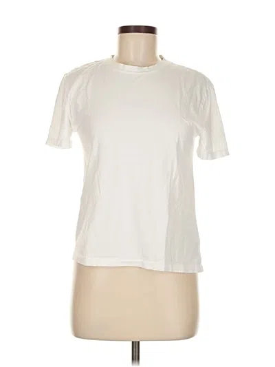 Pre-owned Zara Short Sleeve T-shirt In White
