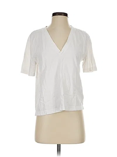 Pre-owned Zara Short Sleeve T-shirt In White
