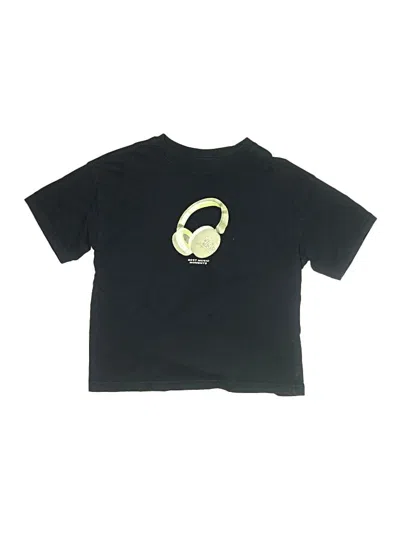 Pre-owned Zara Kids' Short Sleeve Top Black Tops