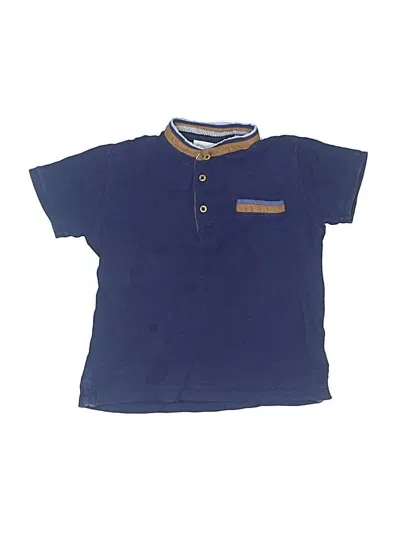 Pre-owned Zara Kids' Short Sleeve Top Blue Tops