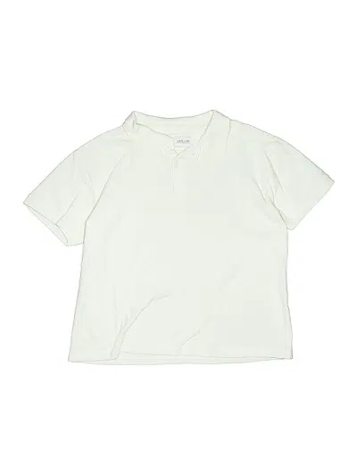 Pre-owned Zara Kids' Short Sleeve Top Ivory Tops In White