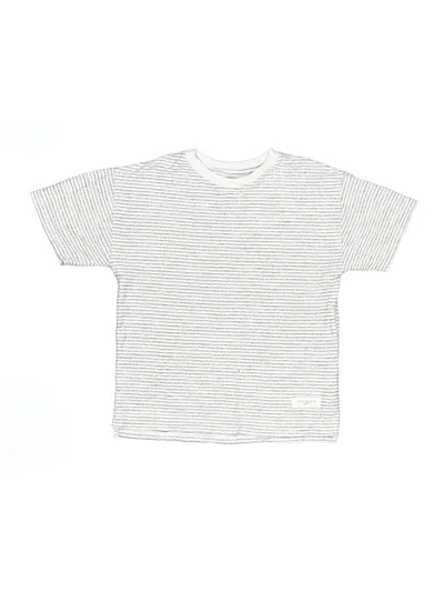 Pre-owned Zara Kids' Short Sleeve Top Silver Tops