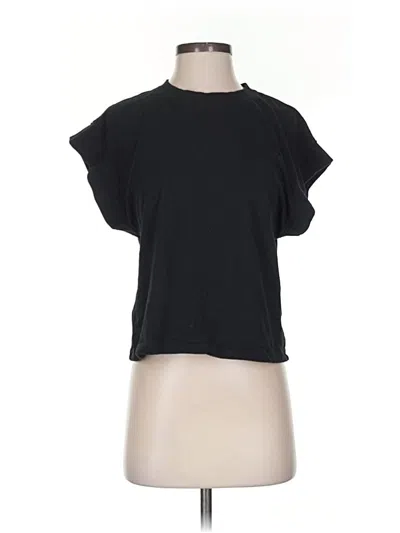 Pre-owned Zara Short Sleeve T-shirt In Black