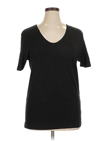 Pre-owned Zara Short Sleeve T-shirt In Black