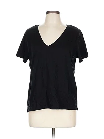 Pre-owned Zara Short Sleeve T-shirt In Black