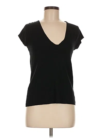 Pre-owned Zara Short Sleeve T-shirt In Black