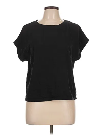 Pre-owned Zara Short Sleeve T-shirt In Black