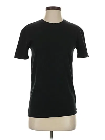 Pre-owned Zara Short Sleeve T-shirt In Black