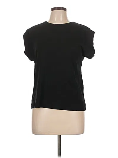 Pre-owned Zara Short Sleeve T-shirt In Black