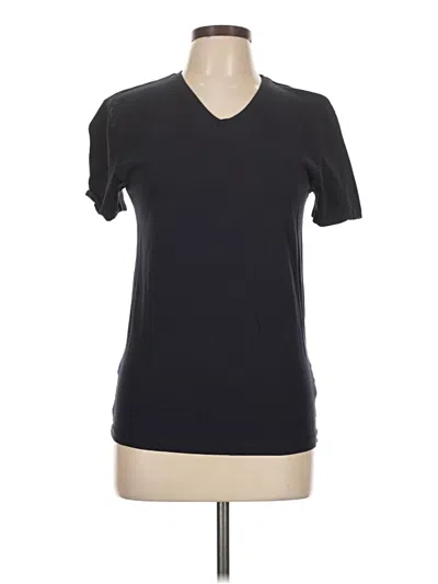Pre-owned Zara Short Sleeve T-shirt In Black