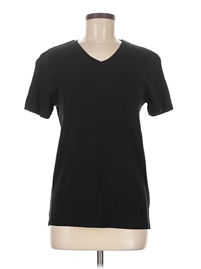 Pre-owned Zara Short Sleeve T-shirt In Black