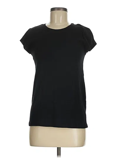 Pre-owned Zara Short Sleeve T-shirt In Black